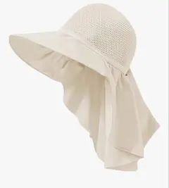 帽子 日焼け防止 uvカット つば広 紐付き メッシュ アウトドア レディース