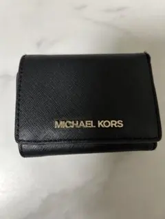 MICHAEL KORS ブラック 三つ折り財布
