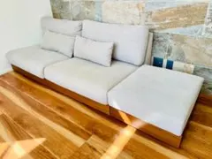 【クラスティーナ】Lire リール ソファー L字 ローソファー　オッドマン