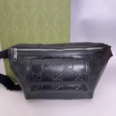 Gucci 極美品 GG エンボス ボディバッグ ウエストポーチ グッチ