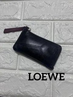 LOEWE パズル　フラグメントケース　コインケース　ブラック　マルチカラー