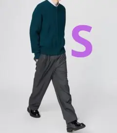 ユニクロ　UNIQLO　ユニクロc イージーワイドテーパードパンツ　s