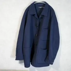 ダブル コート ネイビー