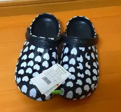 【crocs クロックス】バヤ シーズナル ハート 黒×白 サンダル ◆新品