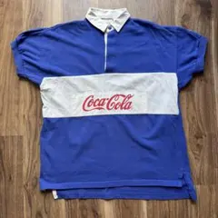 キ*シ様 【90s 香港製】Coca-Cola コカコーラ ロゴ ラガーシャツのサムネイル