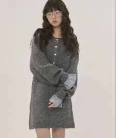 loin nuit ロワンニュイ spangle knit set up