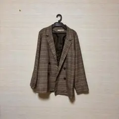 【ELENCARE DUE】 チェック柄ジャケット 6P9AL0Y0200