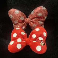 Disney ミニーちゃんドットリボン大　2点セット