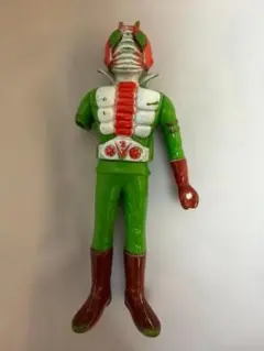 昭和レトロ 1973 当時物 仮面ライダーV3ソフビ 右腕 片腕 旧バンダイ