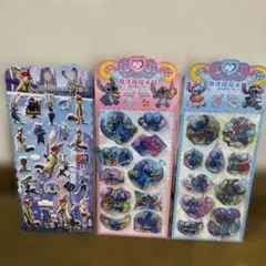 3Dシール、ズートピア ウォーターシール3セット