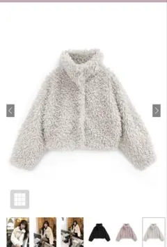 GRL 2Way襟プードルファーコート ［ask79］