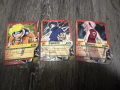 NARUTO カード　忍67、68、69 ナルト、サスケ、サクラ NARUTOカードゲーム ナルト うちはサスケ サクラ 忍-67 -68 -69 - メルカリ