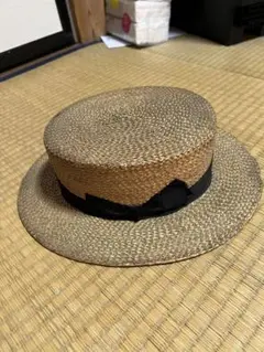 カンカン帽　メンズ　昭和初期　大正　ヴィンテージ　戦前　帽子 カンカン帽 メンズ 昭和初期 大正 ヴィンテージ 戦前 帽子