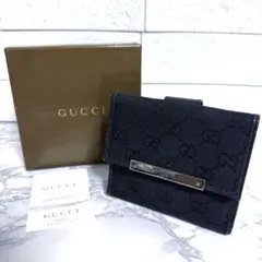 グッチ GUCCI 財布 二つ折り GGキャンバス レザー