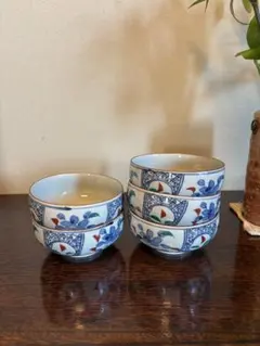 最終お値下げ！有田焼　清秀　京古染　小鉢　5点セット
