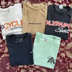 アメリカ古着　Tシャツ　5枚セット　ビンテージ　Mサイズ　A158 B級品MIX