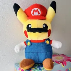 ポケモン マリオピカチュウ ぬいぐるみ ポケセン限定 任天堂 Nintendo