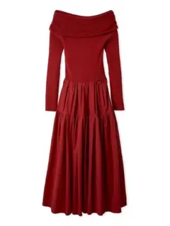 新品　emmi オフショルニットドッキングワンピース