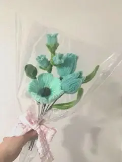 枯れないお花　モールフラワー　ハンドメイド　花束　ブーケ