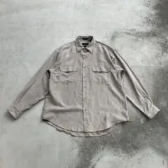 90’s VAN HENSEN 長袖シャツ ソフトスエード ベージュカラー