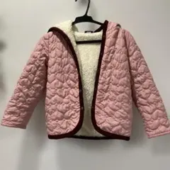 フリース裏地付きピンクジャケット　110センチ