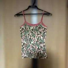キャミソール　花柄　トップス　レディース