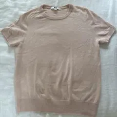 UNIQLO 半袖ニット ピンク M