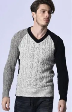 ディスカバード×ドゥニーム 13SS デニム ドッキング クルーネック 