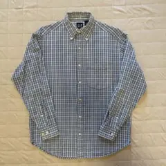 90’s OLD GAP チェックボタンダウンシャツ XS