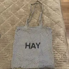 HAY チェック柄トートバッグ