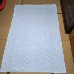 水色ドット敷き布団用カバー　196cm×130cm