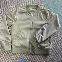 ジップアップ ボンバージャケット　リバーシブル