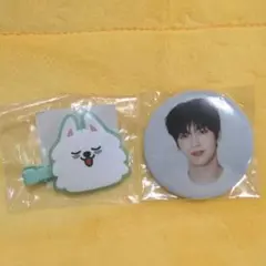 TXT スビン ヨンモン ヘアクリップ カプセルトイ 缶バッジ