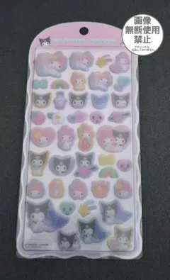 コットンパフィーシール　マイメロディー&クロミ