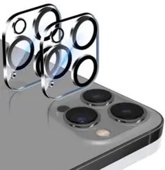 iPhone 14 Pro/14 Pro Max用 カメラフィルム 黒縁取り2枚