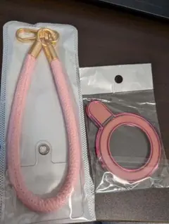 スマホストラップ　スマホスタンド　セット