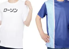 ローソン Tシャツ 2枚セット（M）表記シールに破れあり（画像にてご確認下さい）