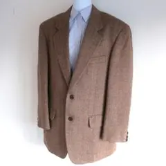 CAESAR 中厚手 ツイードジャケット 茶色
