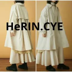 希少•完売品【シルク×コットン／パステルカラー】セオリー／ロング丈トレンチコート 希少•完売品【シルク×コットン／パステルカラー】セオリー／ロング丈