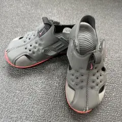 ナイキ サンレイ プロテクト 2 サンダル　ベビーサンダル　グレー　13cm