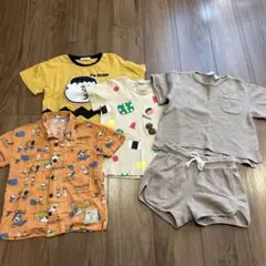 スヌーピー　アロハシャツ　セットアップ　H&M バースデー　まとめ売り　男の子
