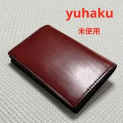 yuhaku 名刺入れ ワインレッド コードバン YFC161 - メルカリ