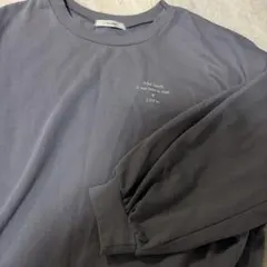 青色　ブルーグレー スウェット トレーナー　Lサイズ