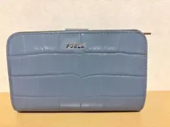FURLA 二つ折り財布 ライトブルー