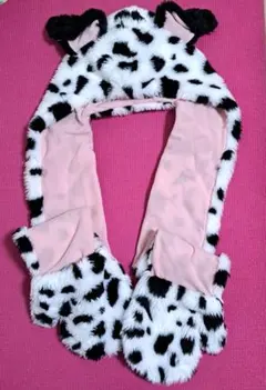 美品♡ディズニーマフラーキャップ　101匹わんちゃん