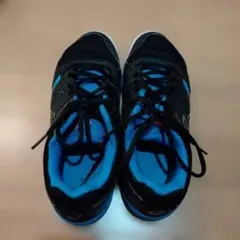 ASICS ブラック/ブルー スニーカー