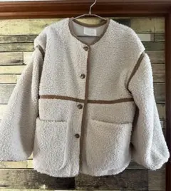 ehka sopoボアジャケット クリーム色