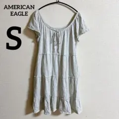 AMERICAN EAGLE 【Ｓ】グレー 半袖 ワンピース 海外古着のサムネイル