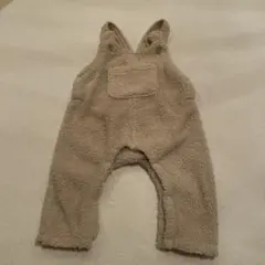 プティマイン ボア素材クマ耳つきオーバーオール 80