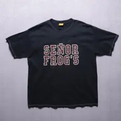Senor Frog's 2641 メキシコ製 古着Tシャツ XXL 黒